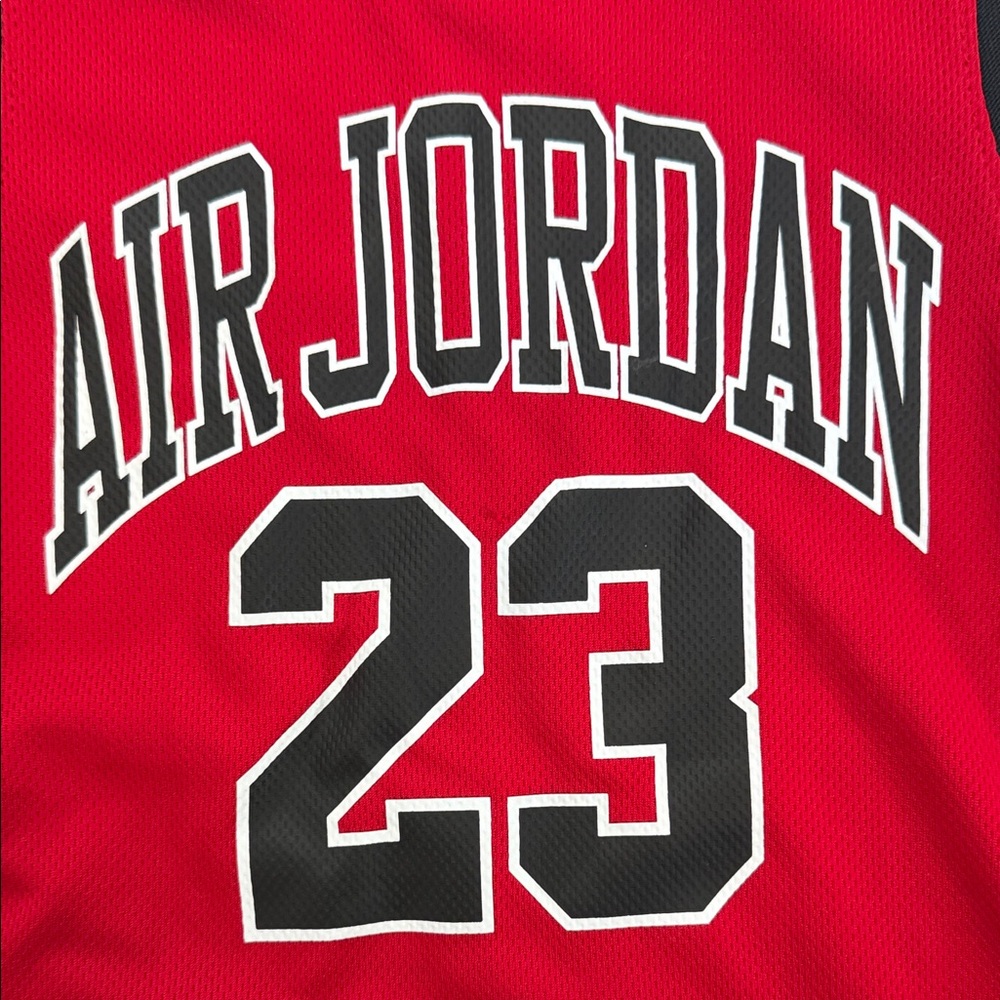 Jordan Kids Red and Black Jersey Tank - Picture 6 of 6